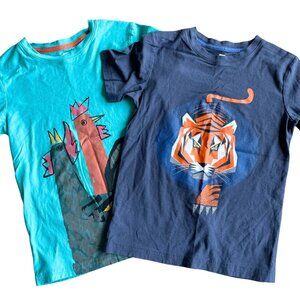 Tea Collection Bundle of 2 Boy's T-Shirts, 100% Cotton - Size 10